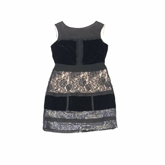 Jessica Simpson Sheath Dress Womens 10 Black NWT